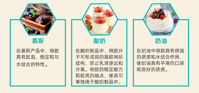 食用明胶在乳制品中的应用